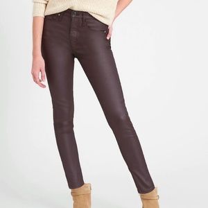 Banana Republic high rise skinny coated jeans black 31/12